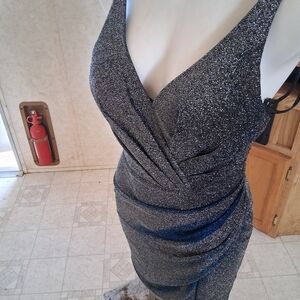 Elegant Black Glitter Dress